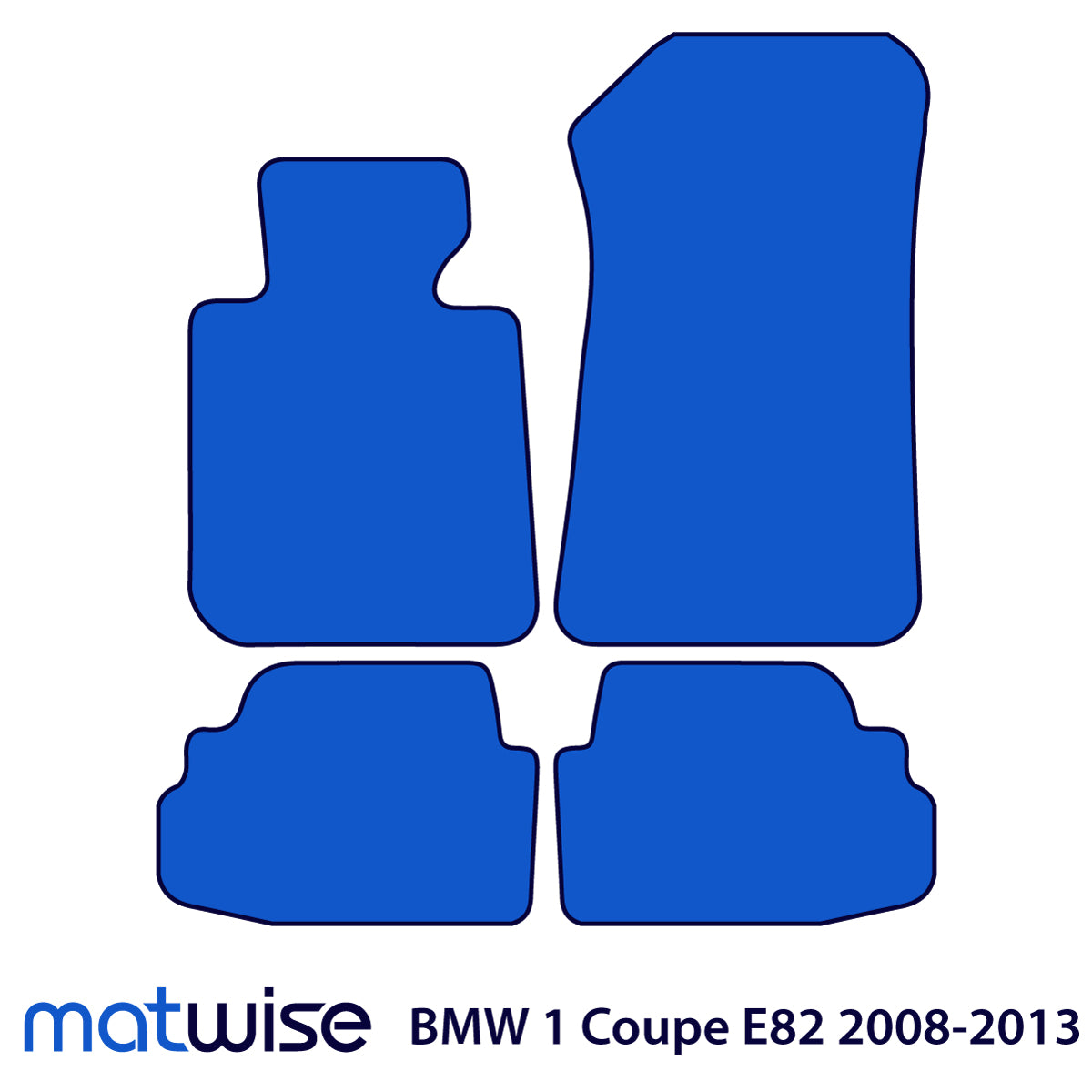 BMW 1-Series Coupe Velour Floor Mats 2008-2013 – E82 – 1 Logo