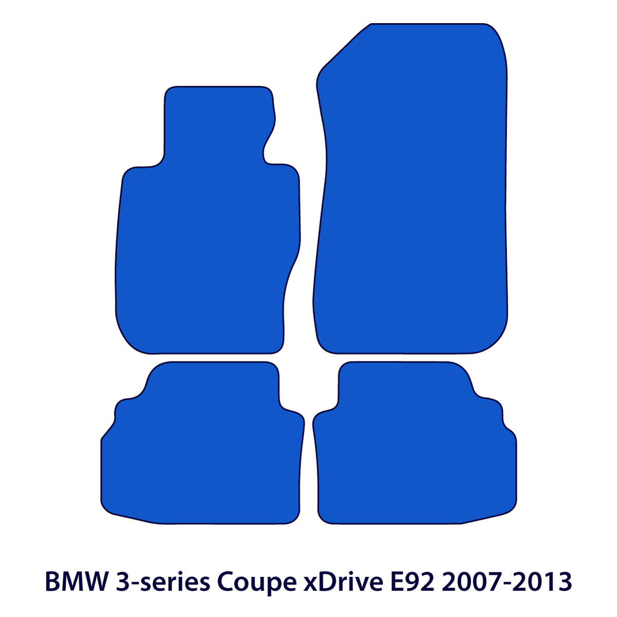 BMW 3-Series Floor Mats - Coupe xDrive E92 - 3 Logo