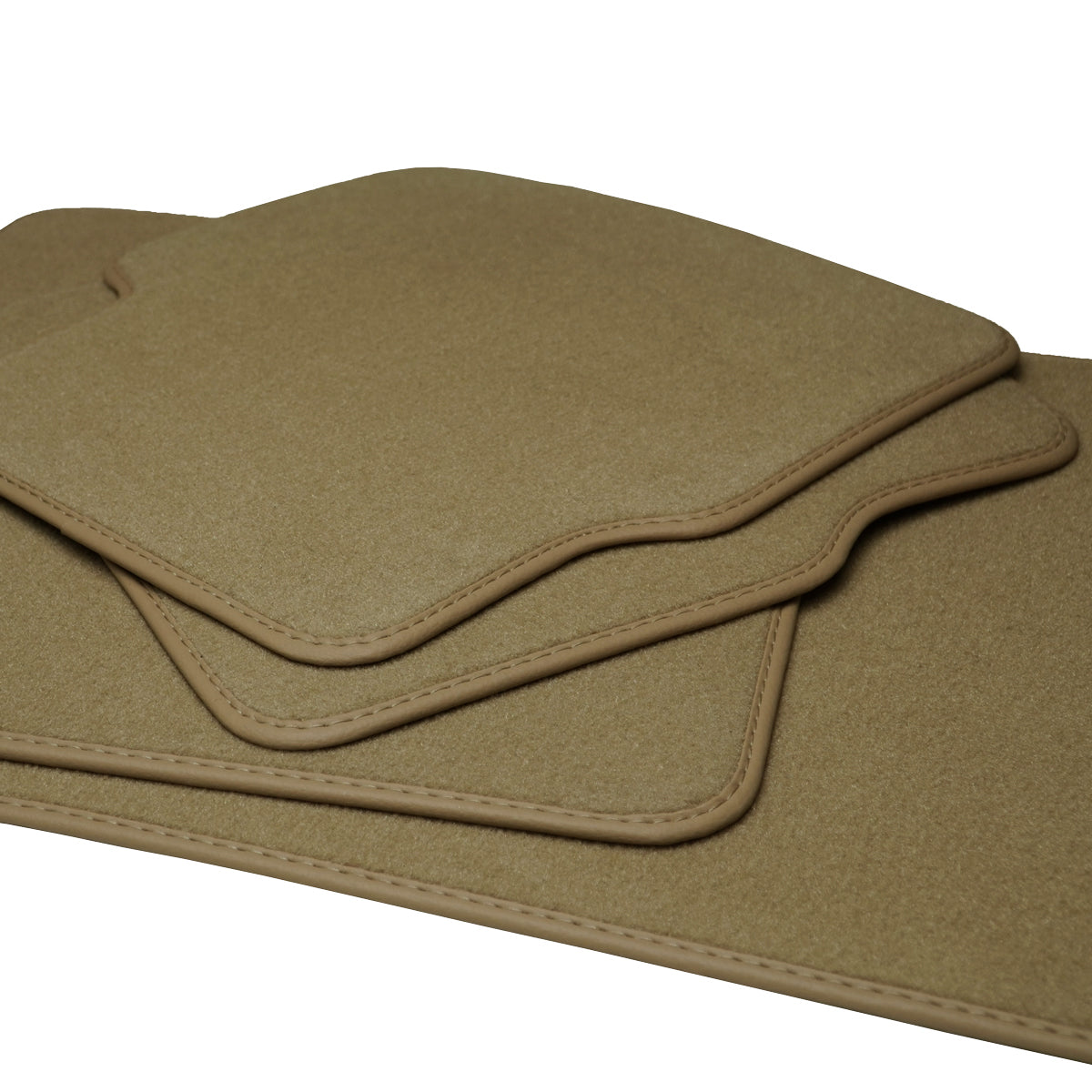 BMW 3-Series Velour Floor Mats – Sedan 2012-2018 &amp; Wagon 2014-2019 – F30, F31, F80 – Beige