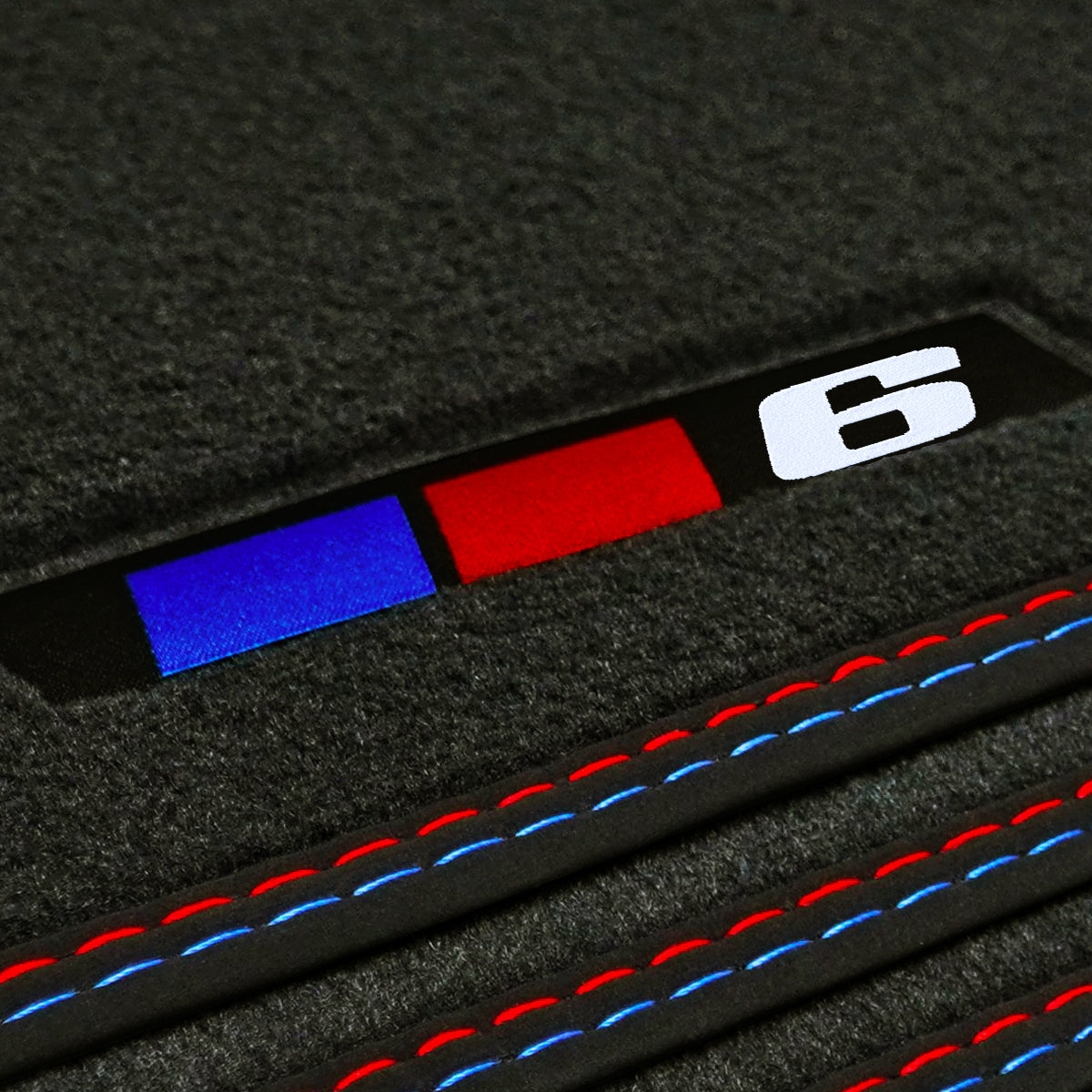 BMW 6-Series Gran Turismo Velour Floor Mats 2018-2023 – G32 – 6 Logo