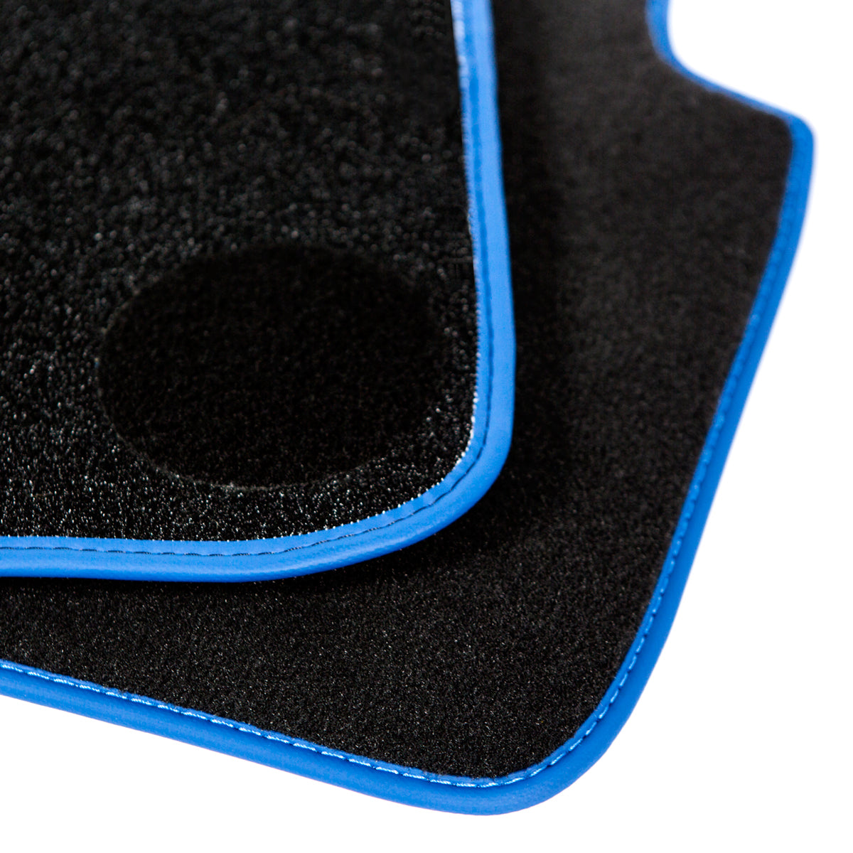 BMW i3 Velour Floor Mats 2013-2022 – Blue Edging