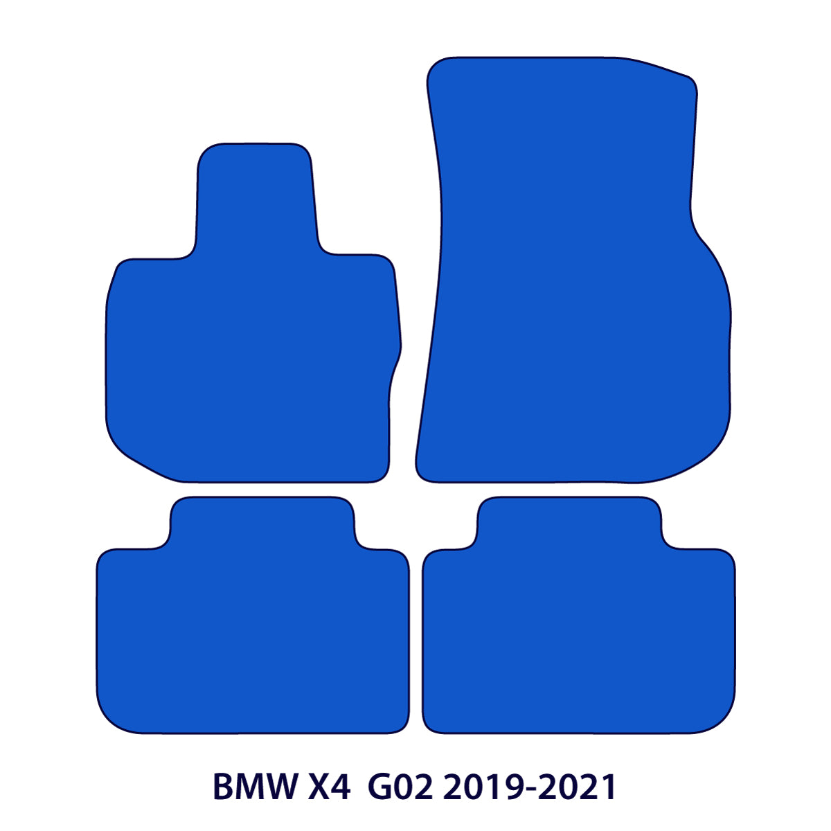 BMW X4 Velour Floor Mats 2019-2025 – G02 – Sportline