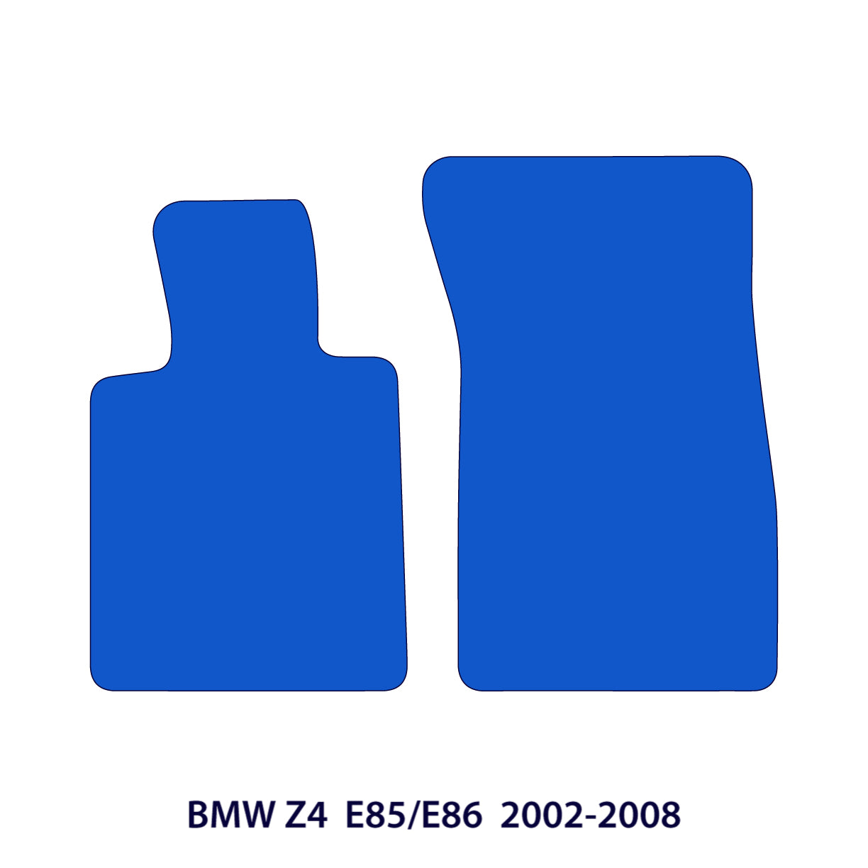 BMW Z4 Velour Floor Mats 2002-2008 – E85/E86 – M Stitching