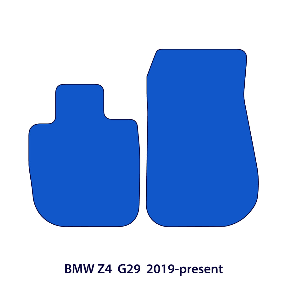 BMW Z4 Velour Floor Mats 2019-2026 – G29 – Black