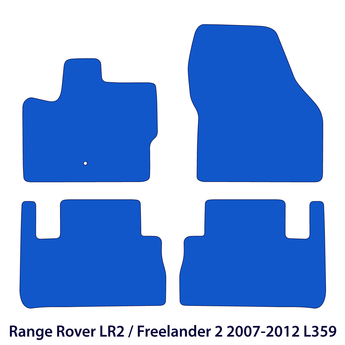 Land Rover LR2 / Freelander 2 Velour Floor Mats 2007-2012 – L359 – Black
