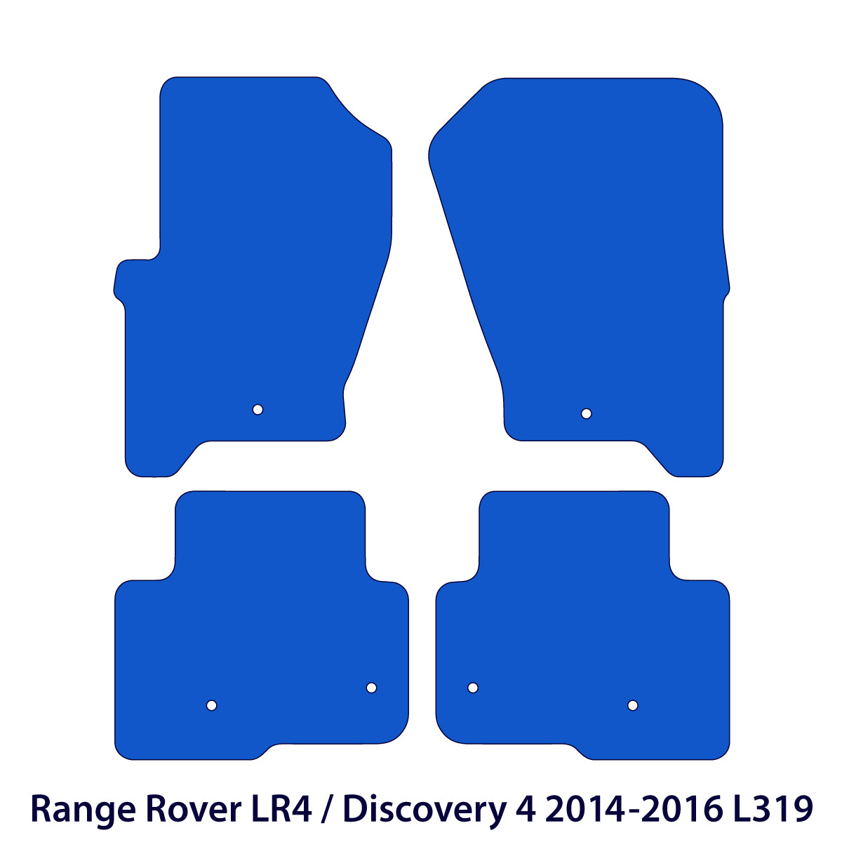 Land Rover LR4 / Discovery 4 Floor Mats - 2014-2016 L319 - Black