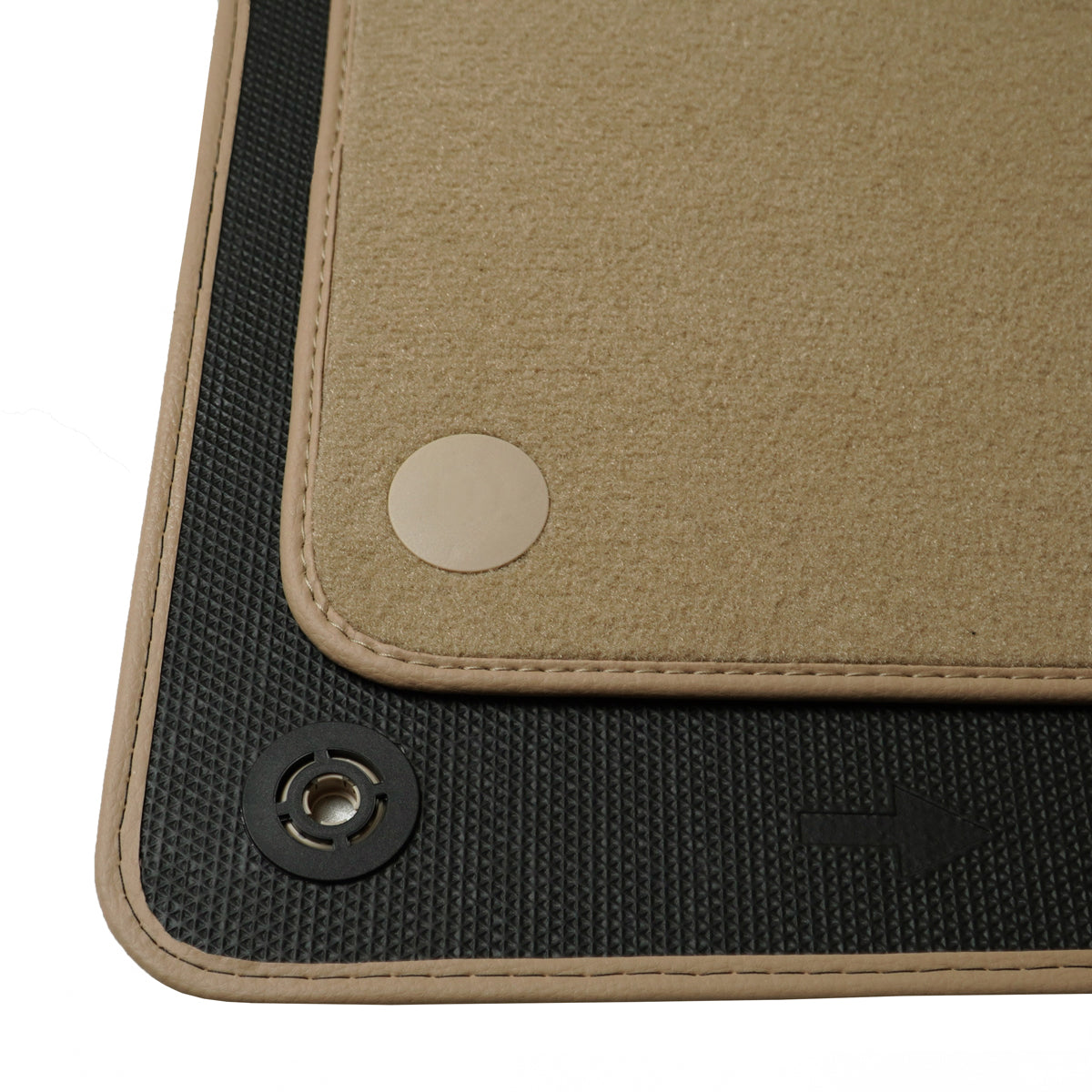 Mercedes C-Class Velour Floor Mats 2008-2014 – W204 &amp; S204 – Beige