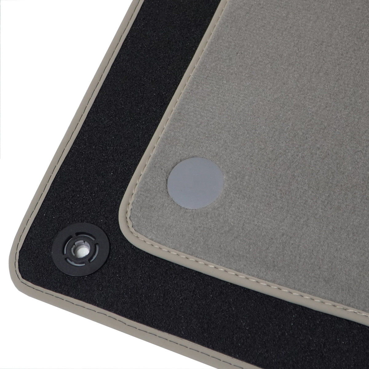 Mercedes E-Class Velour Floor Mats 2017-2023 – W213 &amp; S213 – Light Gray