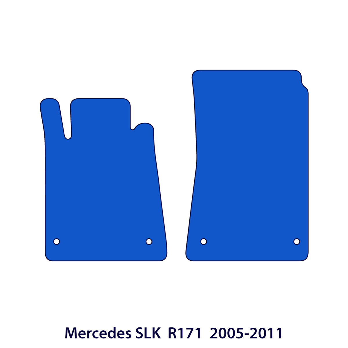 Mercedes SLK Velour Floor Mats 2005-2011 – R171 – Black