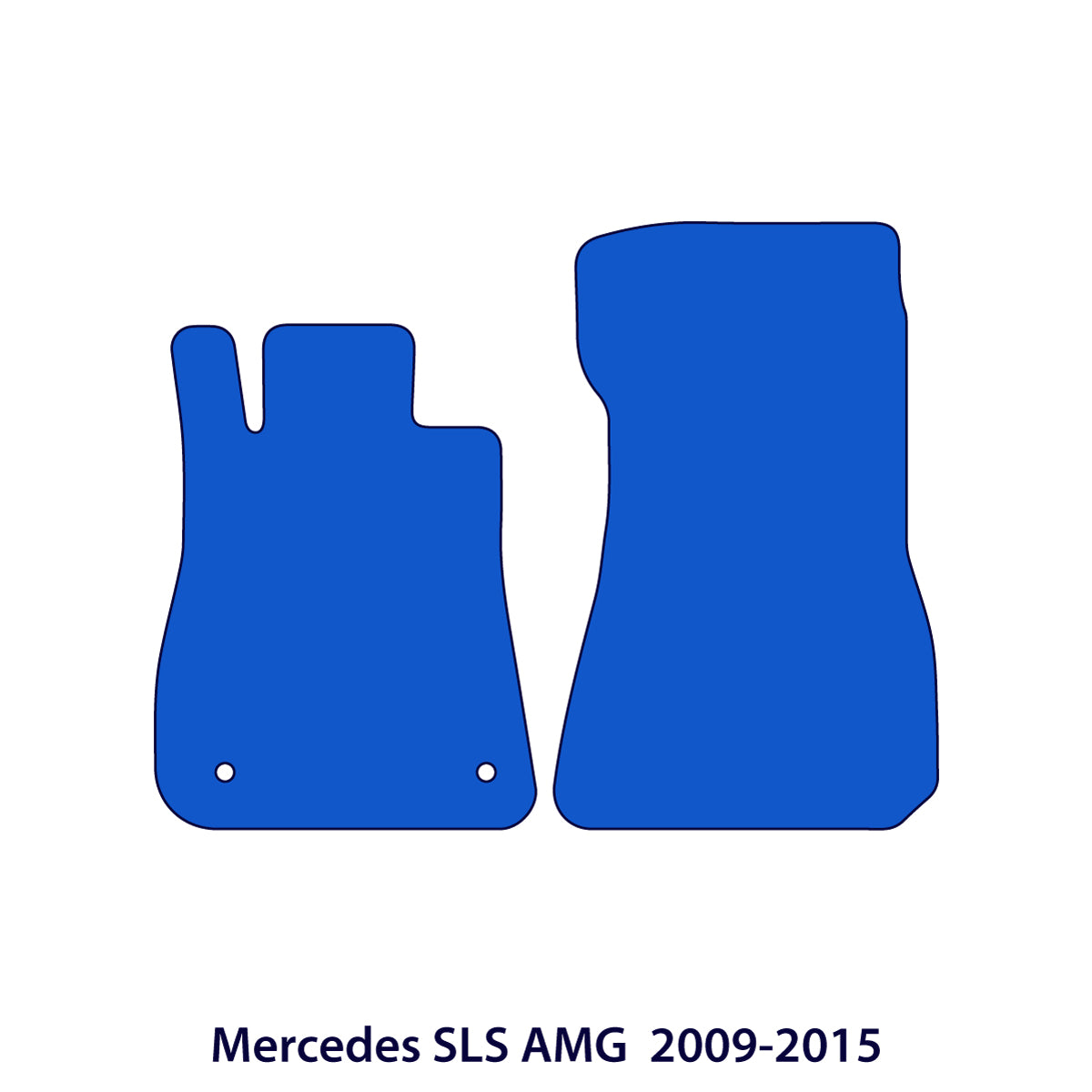 Mercedes SLS AMG Velour Floor Mats 2009-2015 – Black