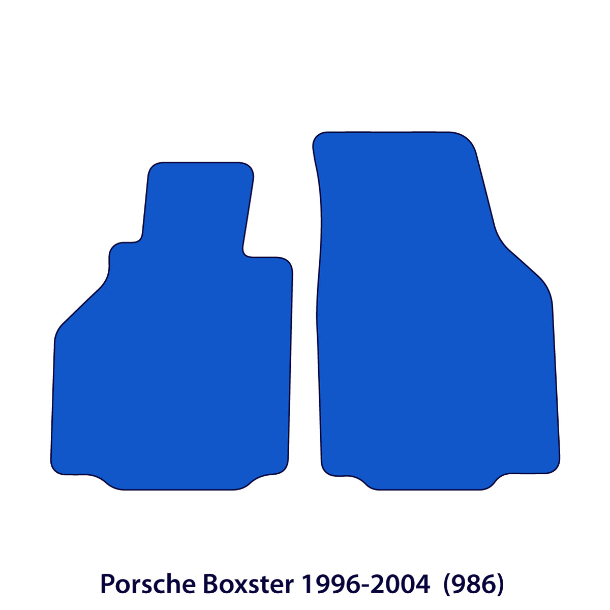 Porsche Boxster Velour Floor Mats 1996-2004 - 986 - Black