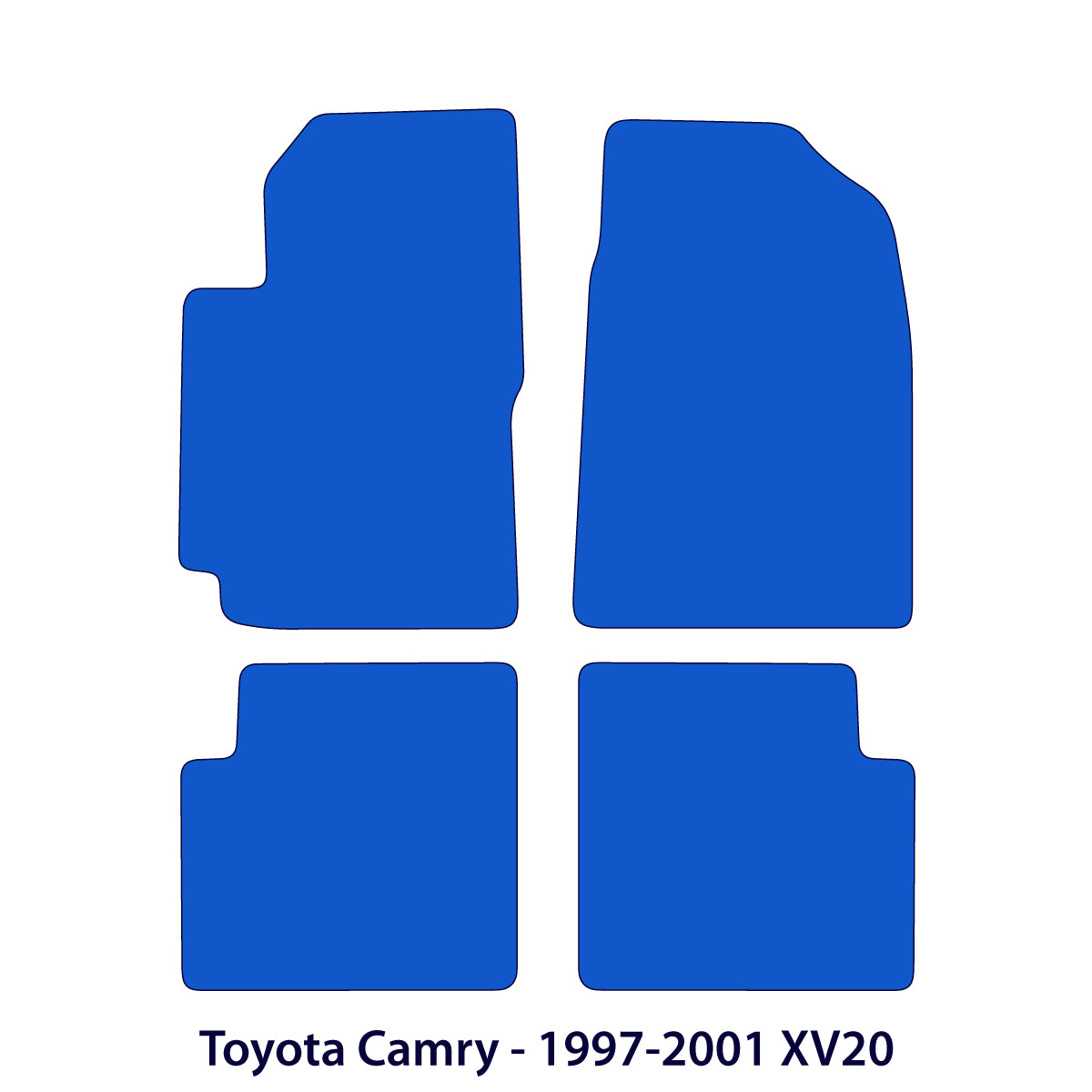 Toyota Camry Floor Mats - 1997-2001 XV20 - Black