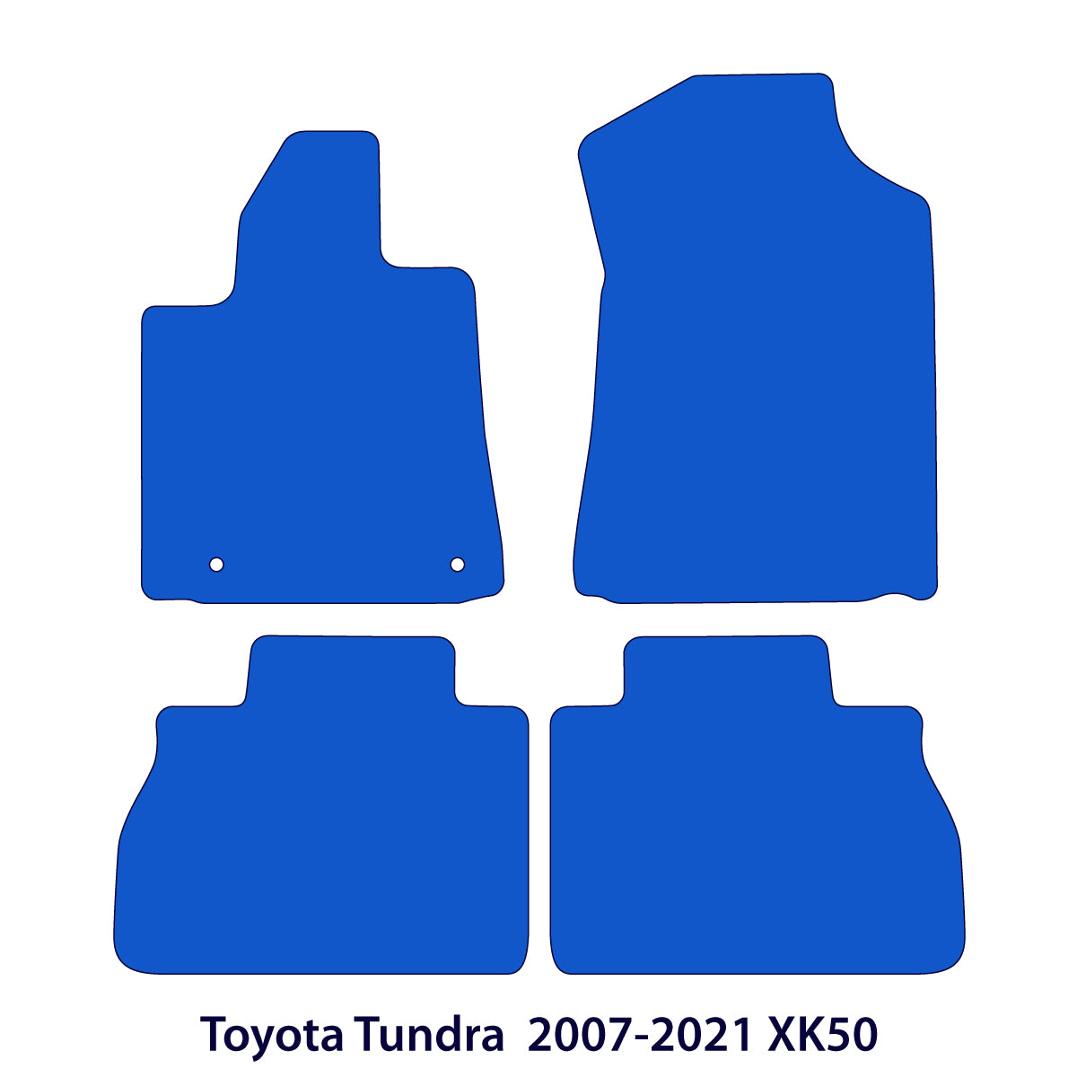 Toyota Tundra Floor Mats - 2007-2023 XK50 - Black
