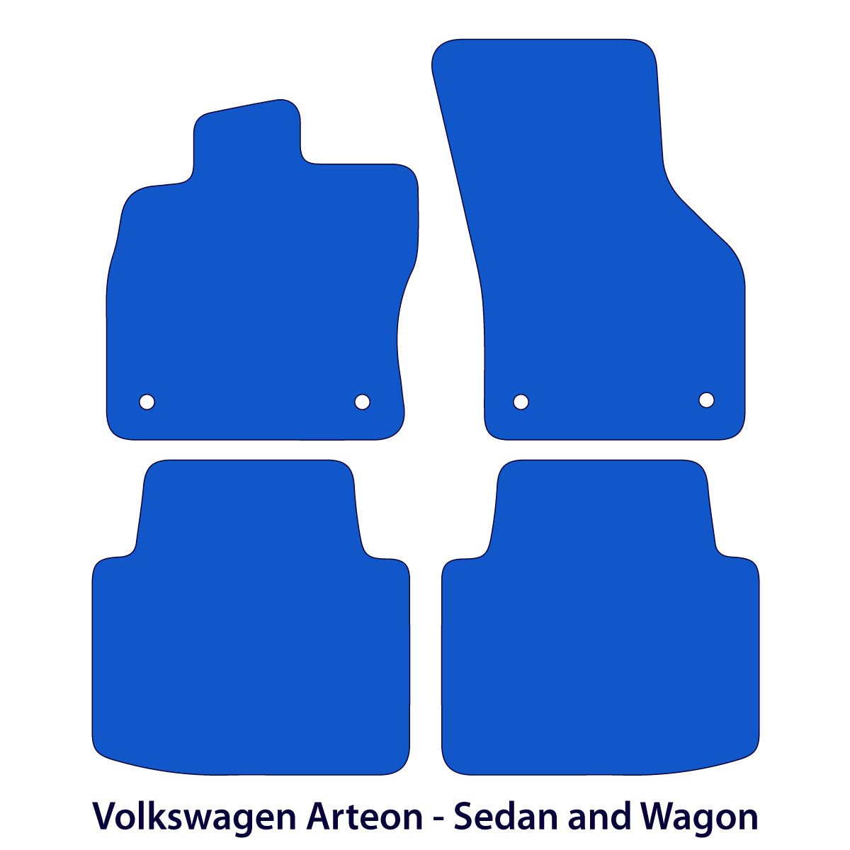 Volkswagen Arteon Floor Mats - Sedan and Wagon - Black