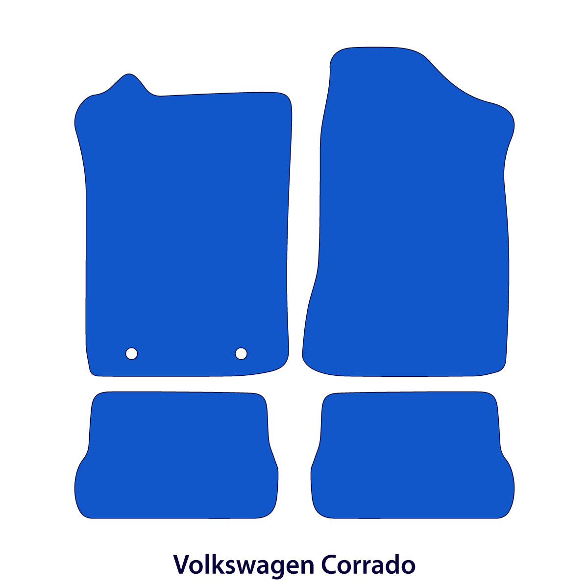 Volkswagen Corrado Velour Floor Mats 1988-1996 – Black