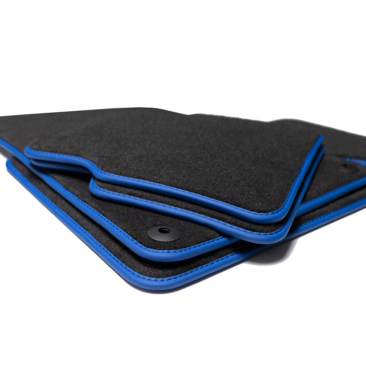 Volvo S40 &amp; V40 Velour Floor Mats 2000-2004 – 1st Gen Facelift – Blue Edging
