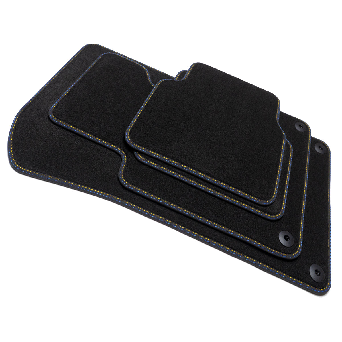 Volvo S40 &amp; V40 Velour Floor Mats 2000-2004 – 1st Gen Facelift – Sport Stitching