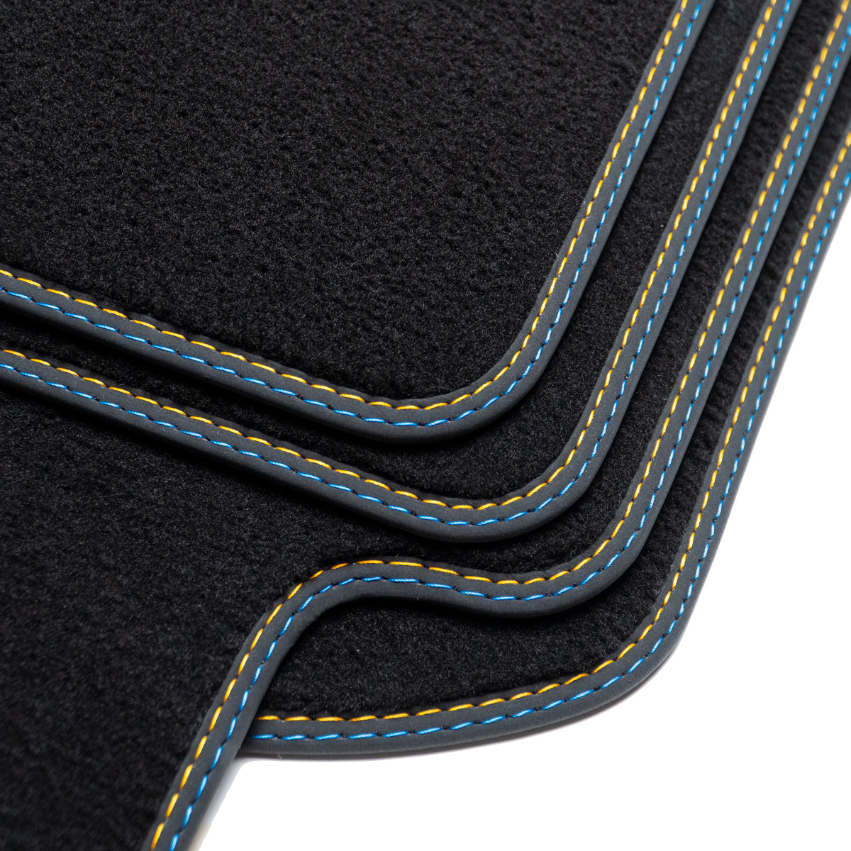 Volvo S40 &amp; V40 Velour Floor Mats 2000-2004 – 1st Gen Facelift – Sport Stitching