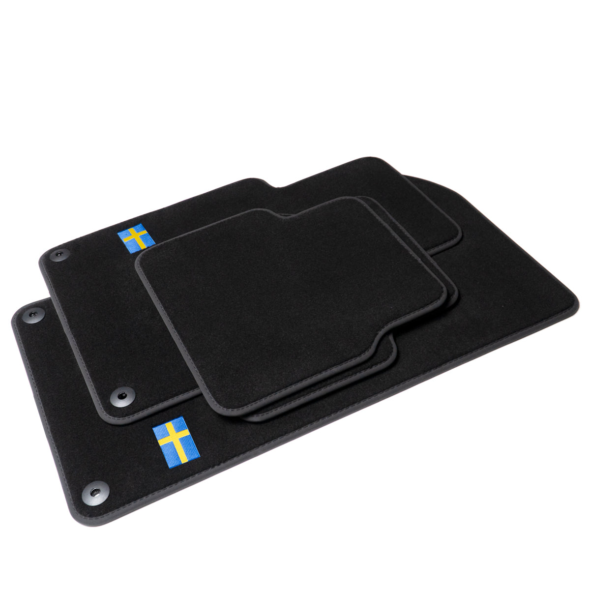 Volvo S80 Velour Floor Mats 1998-2006 – 1st Gen – Flag Logo